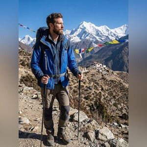 Free Country Men's Blue and Black Performance Jacket